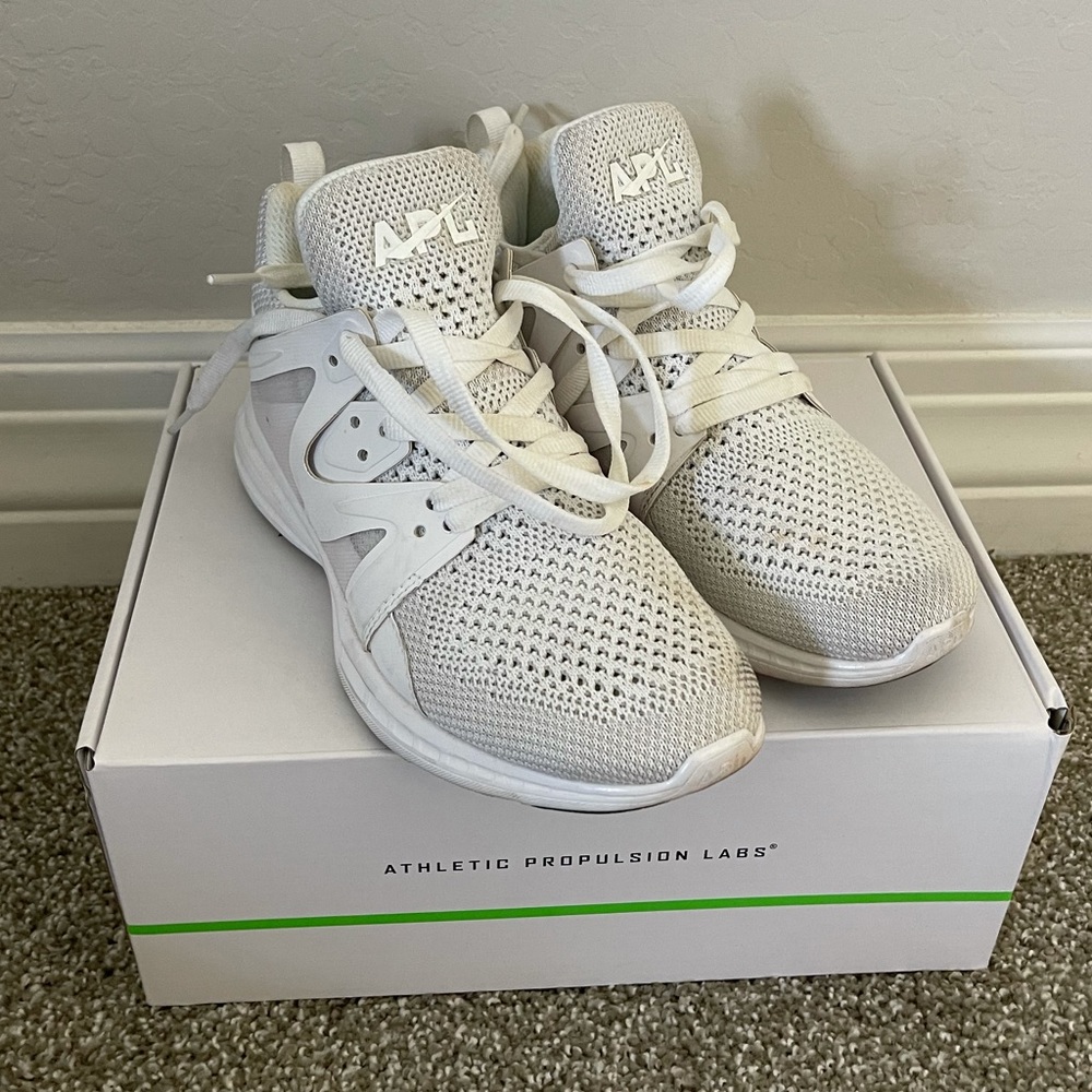 Women’s APL shoes- all white- size 6.5